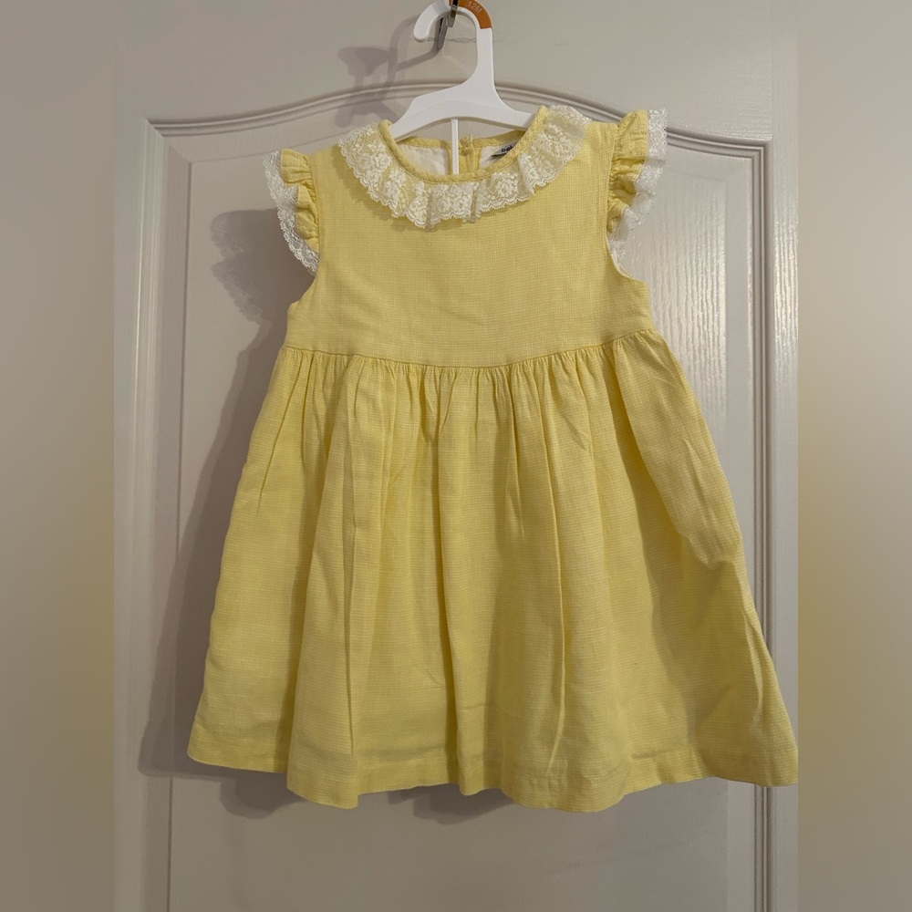 Yellow Ruffled Kids Dress